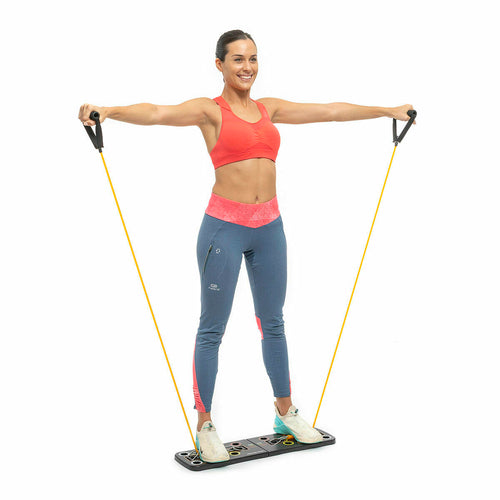 Pack Push-Up Board and Set of Resistance Bands with Accessories and