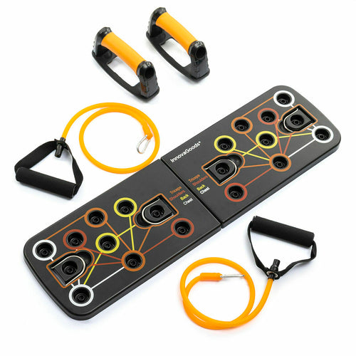Pack Push-Up Board and Set of Resistance Bands with Accessories and