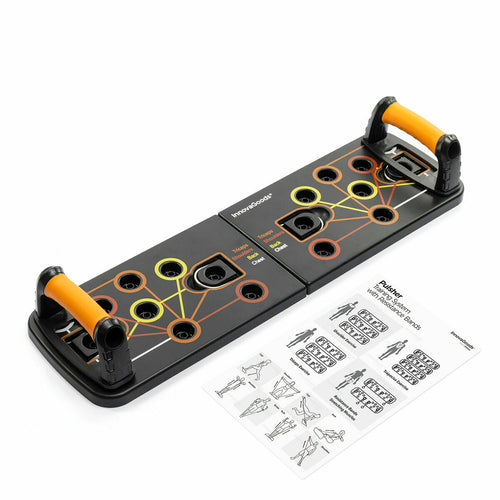 Pack Push-Up Board and Set of Resistance Bands with Accessories and