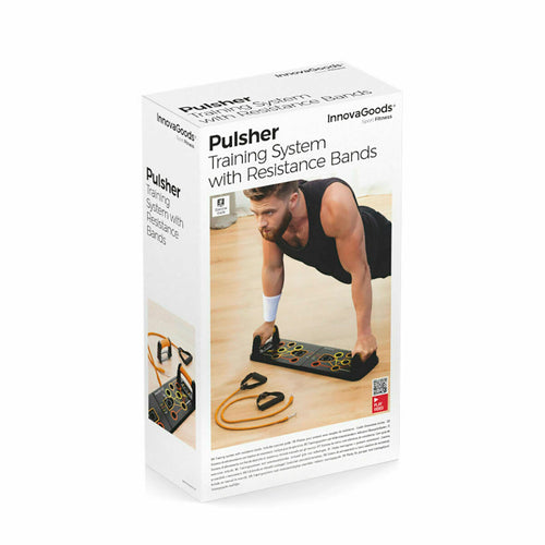 Pack Push-Up Board and Set of Resistance Bands with Accessories and