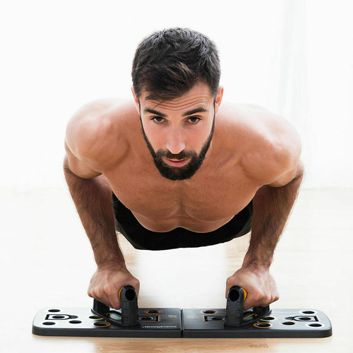 Pack Push-Up Board and Set of Resistance Bands with Accessories and