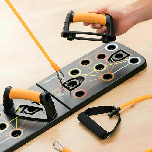 Pack Push-Up Board and Set of Resistance Bands with Accessories and
