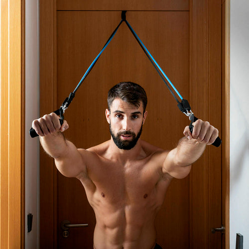 Pack Push-Up Board and Set of Resistance Bands with Accessories and