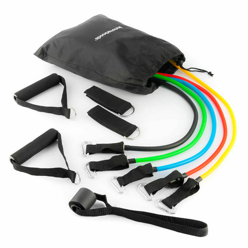 Pack Push-Up Board and Set of Resistance Bands with Accessories and