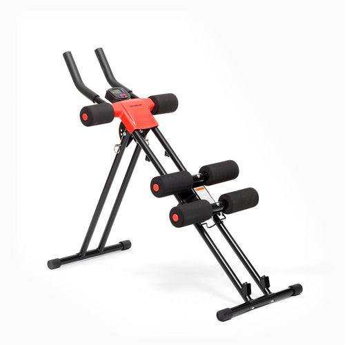 Pack Foldable Abdominal Machine and Resistance Band Set with