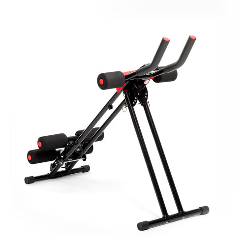 Pack Foldable Abdominal Machine and Resistance Band Set with