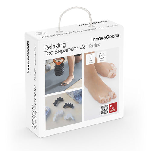 Toe Separators for Relaxation and Sport Toelax InnovaGoods 4 Units