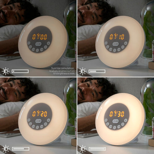 Rechargeable Sunrise Alarm Clock with Speaker Sunrilk InnovaGoods