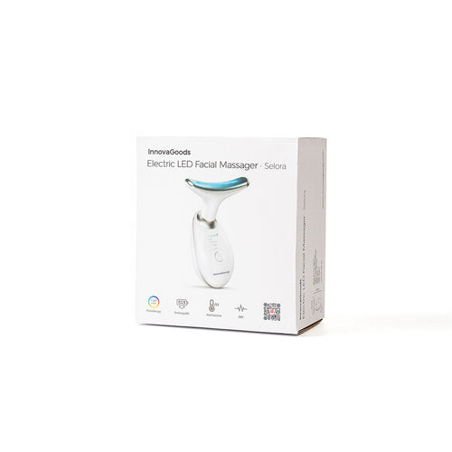 Electric Facial Firming Massager for Face and Neck with LED, EMS, and