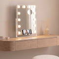 Tilting LED Vanity Mirror Hollywood Glarisse InnovaGoods 12 Light